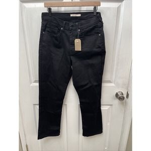 NWT Levis Women’s Black Stretchy Classic Straight Size 10 30x28‎